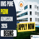 IIMS Pune PGDM 2026 Admission Begins @iimspune.edu.in; Apply Now